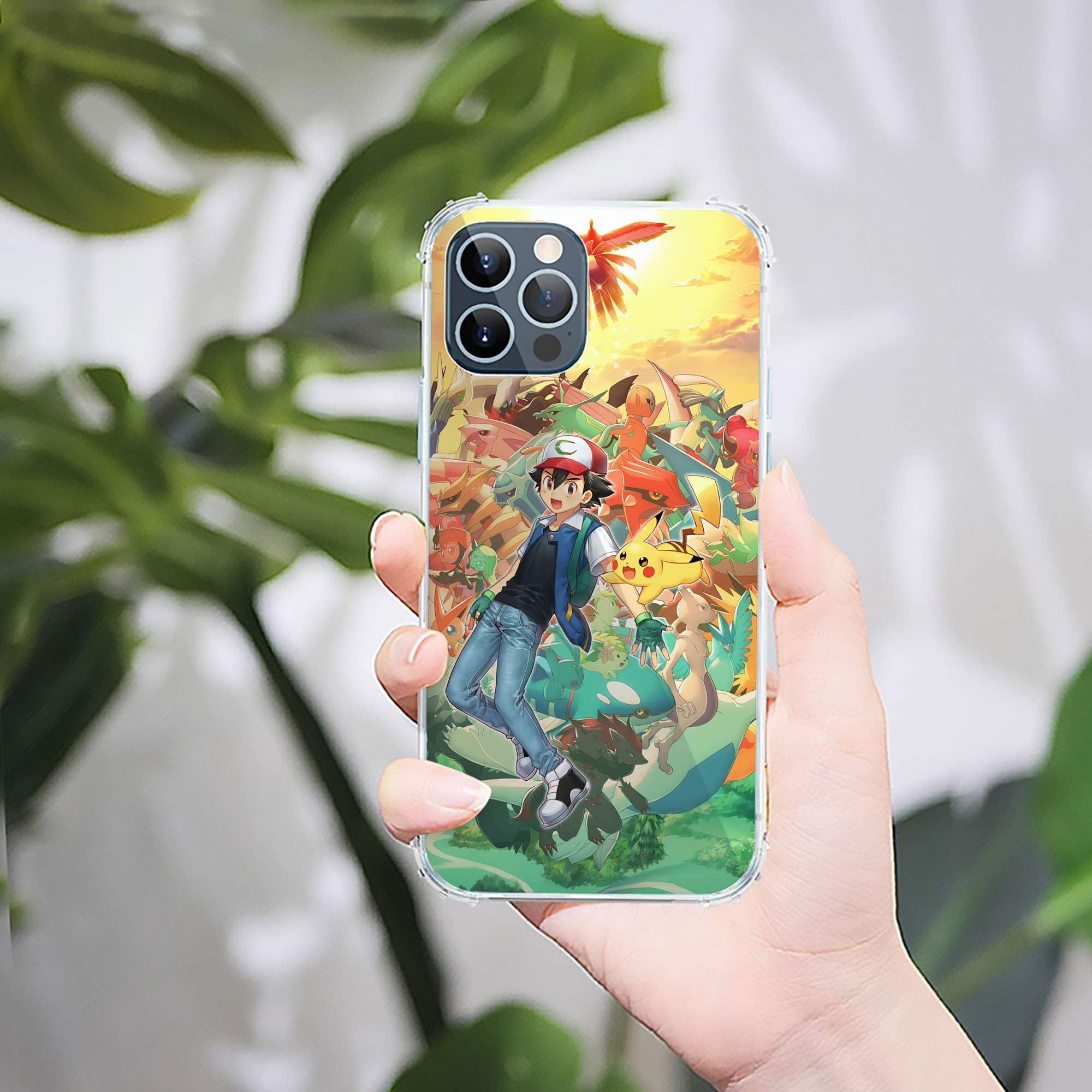 （画像用） ポケットモンスター Pokémon 【iPhone 12シリーズ対応】透明スマホケース（クリアソフトケース）
